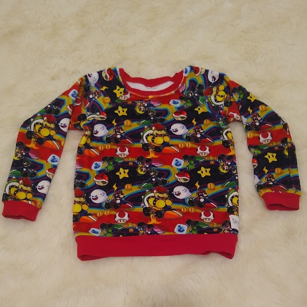 Mario Bros Twinkie Togs By Twinkie Tush Colorful Kids Graphic Shirt